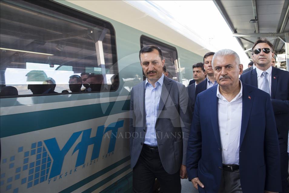 Yıldırım, Polatlı'dan Ankara'ya yüksek hızlı trenle döndü