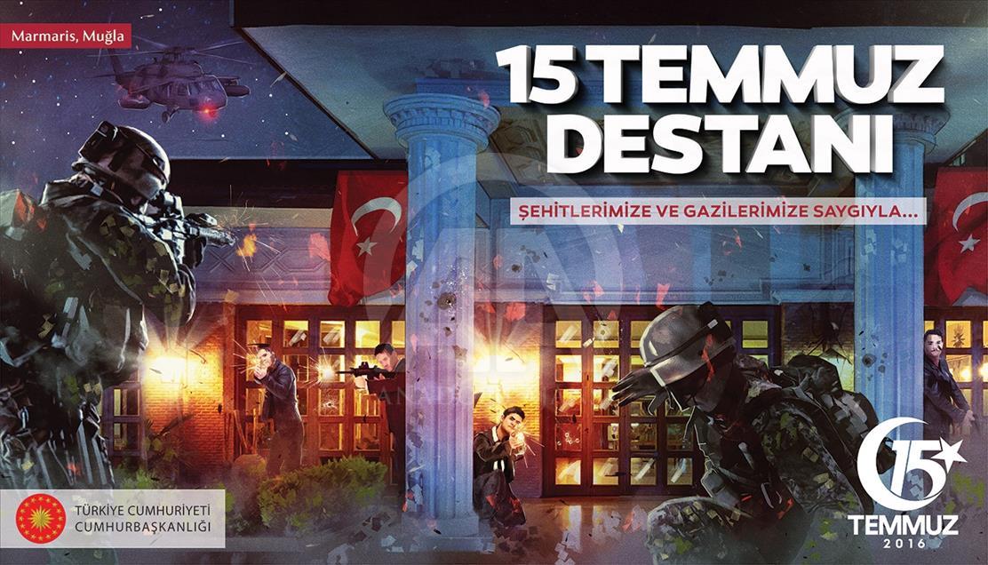 FETÖ'nün 15 Temmuz hain darbe girişiminin 1. yılı dolayısıyla hazırlanan görseller