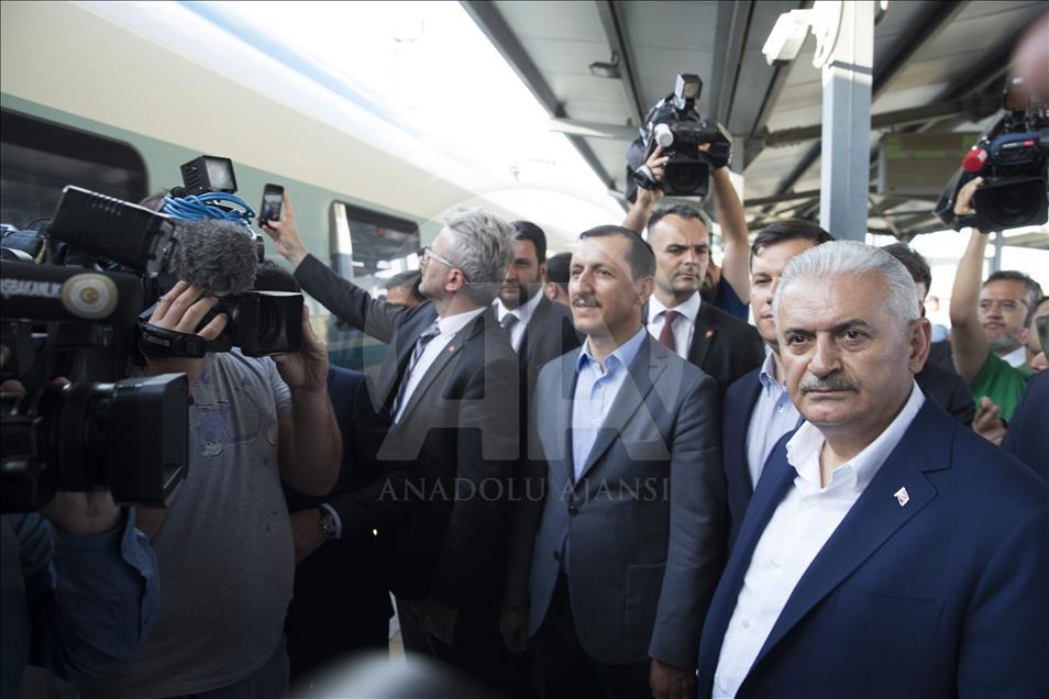 Yıldırım, Polatlı'dan Ankara'ya yüksek hızlı trenle döndü