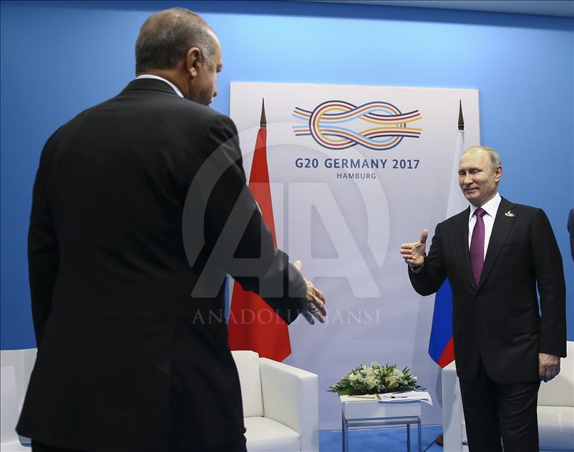 Cumhurbaşkanı Erdoğan G20'de Putin'le bir araya geldi