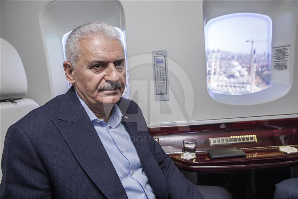 Премьер Турции осмотрел стройплощадку третьего аэропорта Стамбула
