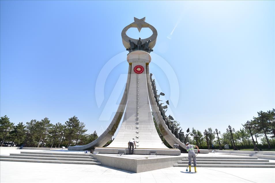 Beştepe'deki "15 Temmuz Şehitler Anıtı" açılışa hazır