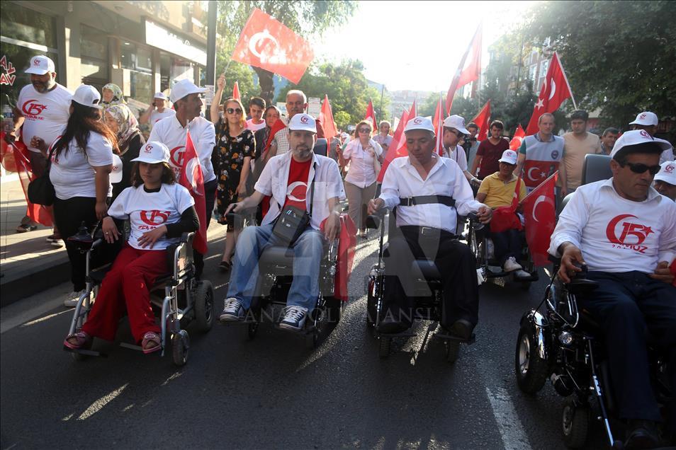Tekirdağ'da "15 Temmuz Milli Birlik ve Demokrasi Yürüyüşü"