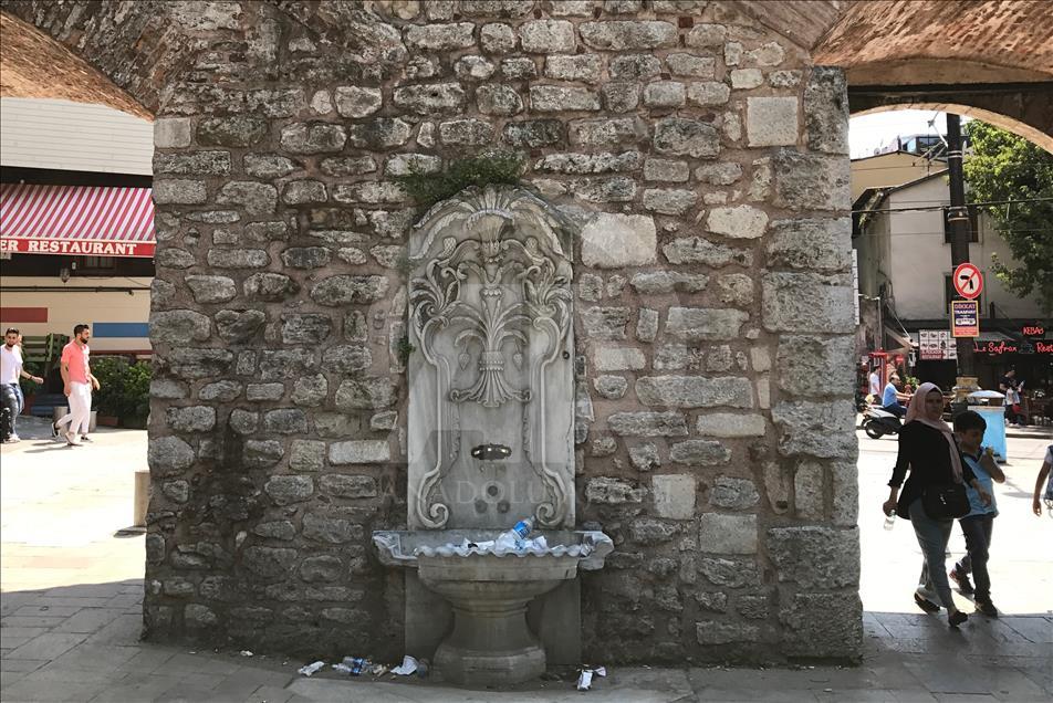İstanbul'un tarihi çeşmeleri "susuz" kaldı