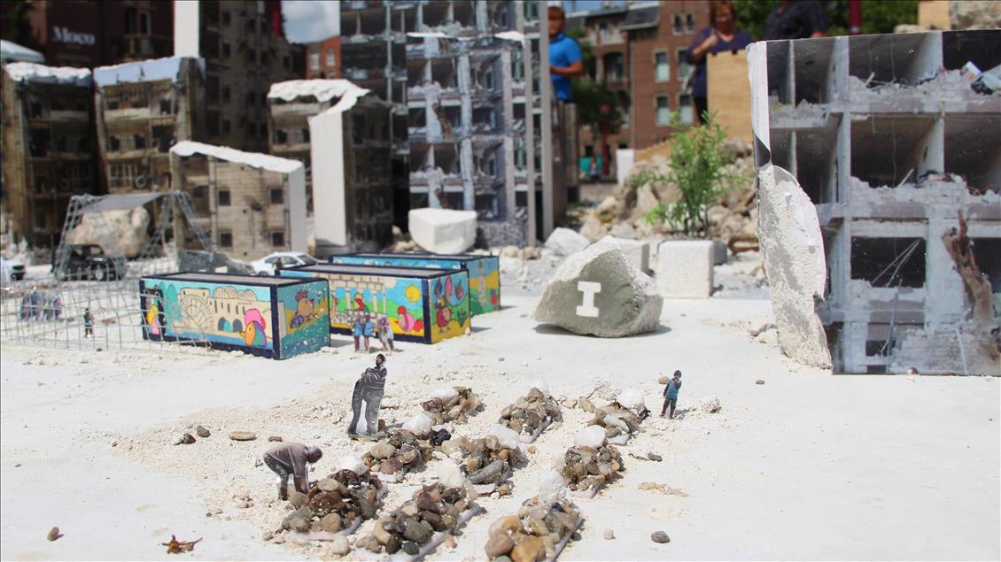Hollanda'da "Halep'i Yaşa" minyatür sergisi