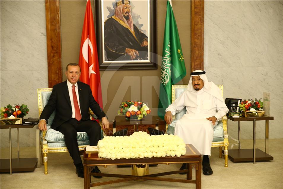 Cumhurbaşkanı Erdoğan, Suudi Arabistan'da