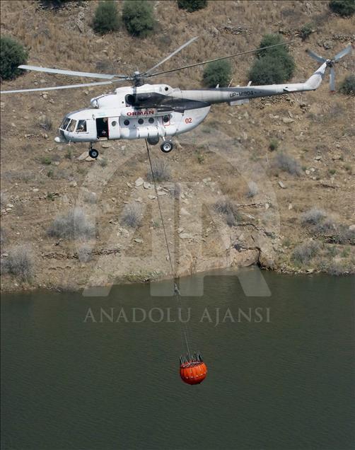 İzmir'de orman yangını
