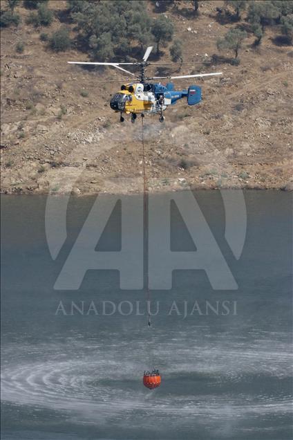 İzmir'de orman yangını