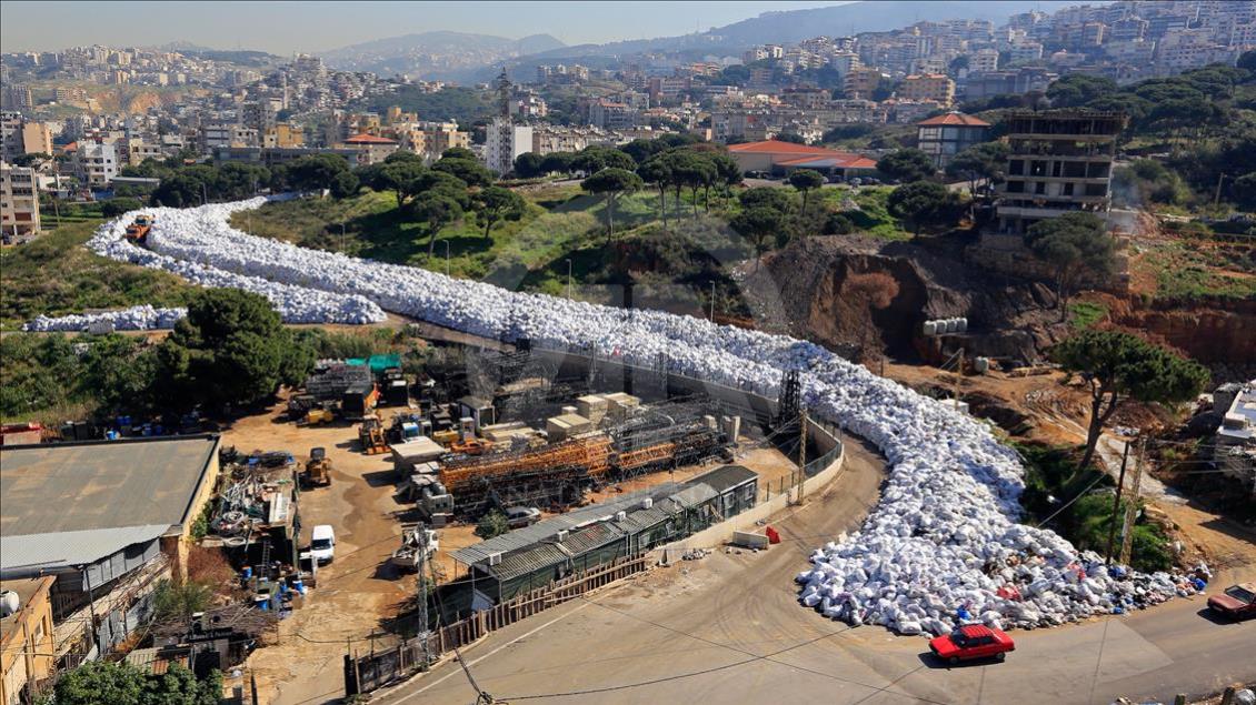 Before and after photos of Lebanese garbage crisis