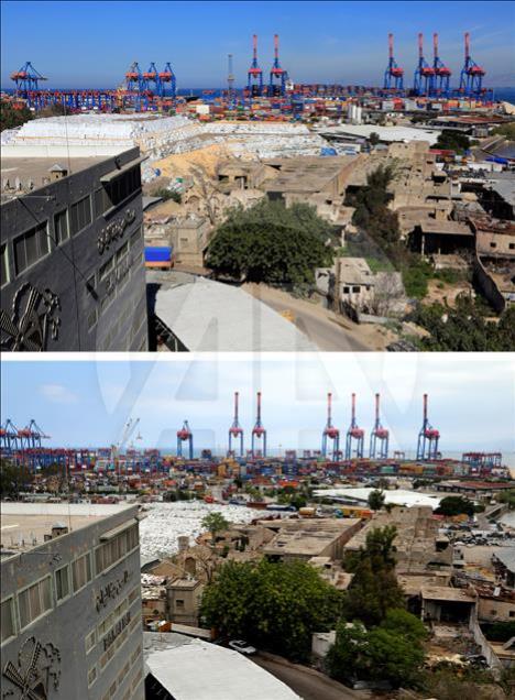 Before and after photos of Lebanese garbage crisis