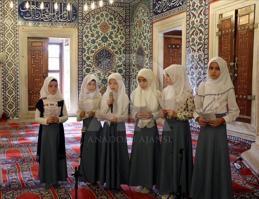 Çocuklar Selimiye Camisi'nde buluştu
