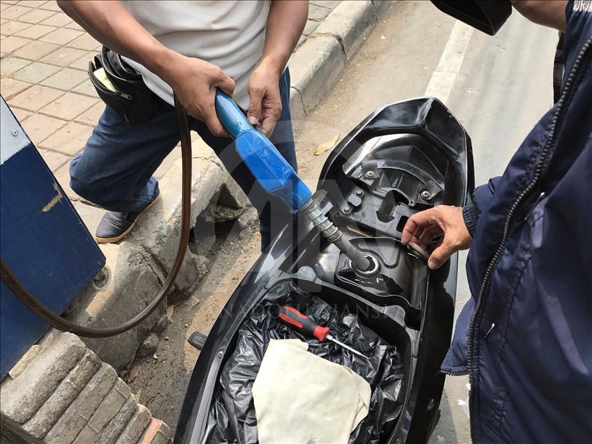 Yolda kalma riskine karşı seyyar benzinlik