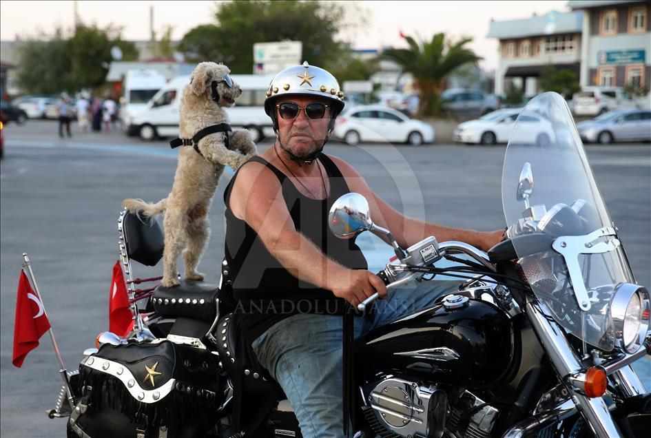 Nesvakidašnja prijateljstva: Motorist i njegov pas suvozač postali prava atrakcija 