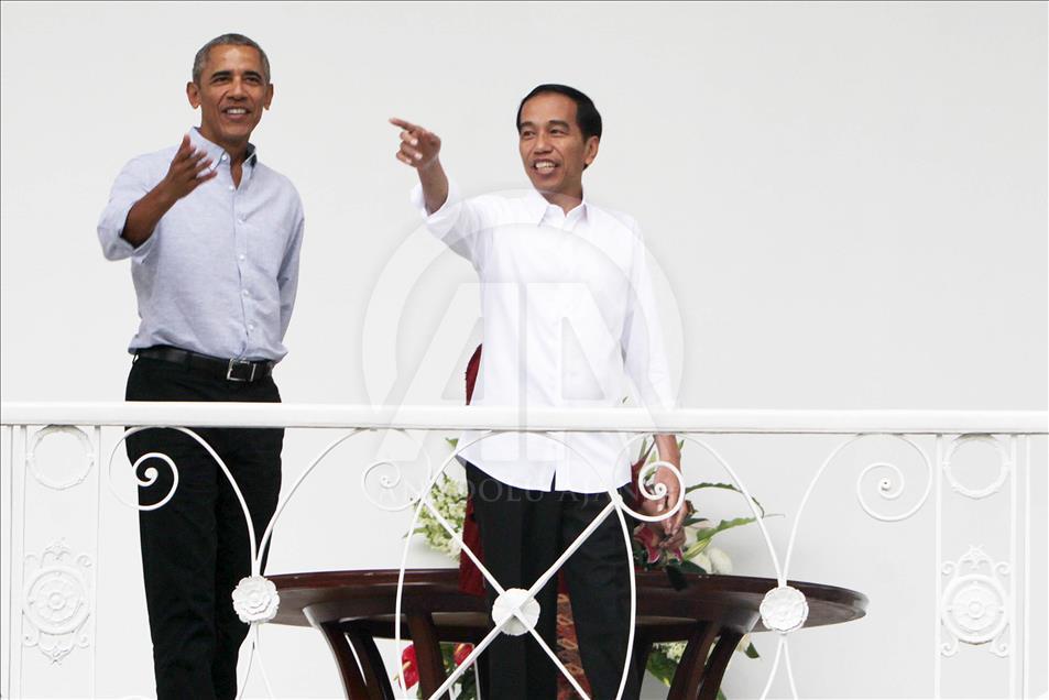 Pertemuan Barack Obama - Joko Widodo di Indonesia