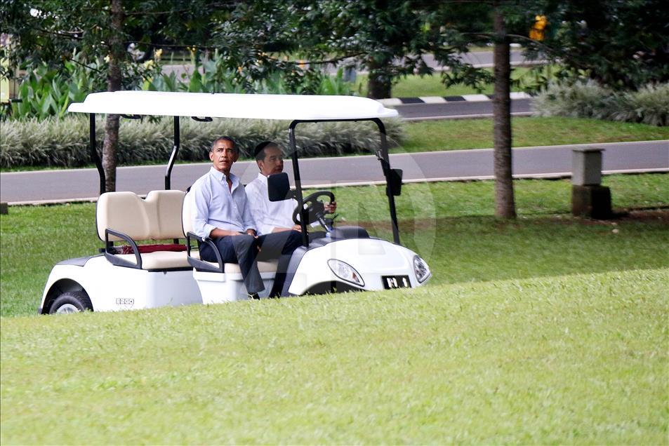 Pertemuan Barack Obama - Joko Widodo di Indonesia