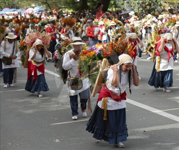 Colombians celebrate The Medellin Flower Festival