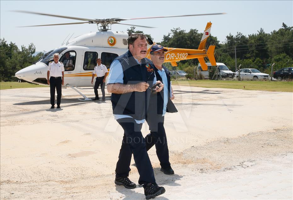 Orman ve Su İşleri Bakanı Veysel Eroğlu, İzmir'de