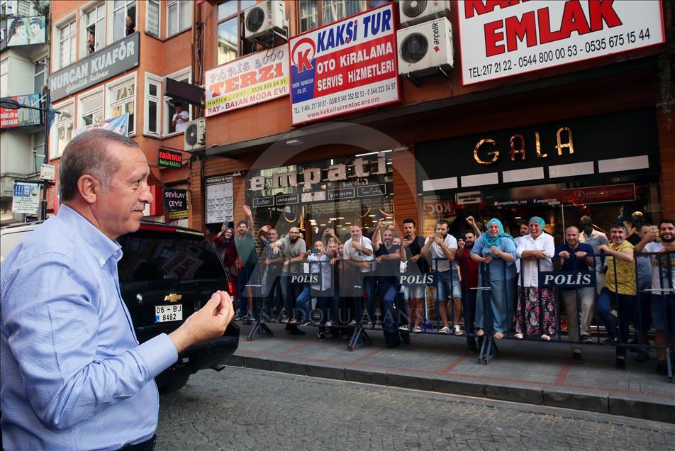 Cumhurbaşkanı Erdoğan Rize'de