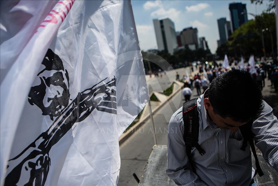 Farmers protest against the NAFTA in Mexico