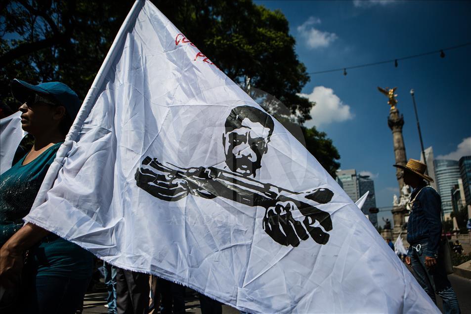 Farmers protest against the NAFTA in Mexico