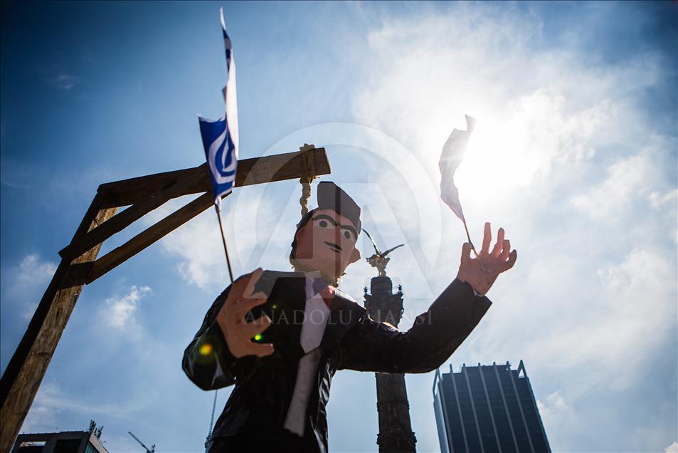 Farmers protest against the NAFTA in Mexico