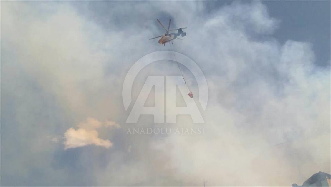 Erzurum'da yangın