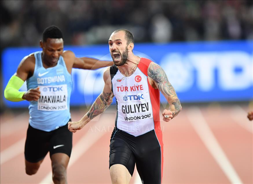 Athlétisme/Mondiaux de Londres: Le Turc Guliyev, champion du monde du 200m
