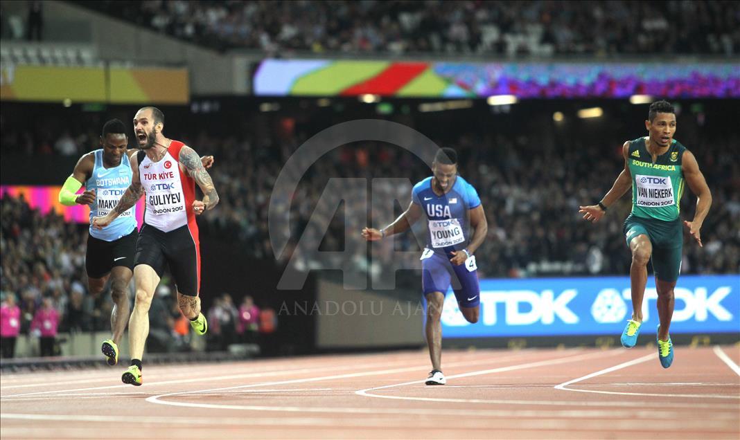 Athlétisme/Mondiaux de Londres: Le Turc Guliyev, champion du monde du 200m