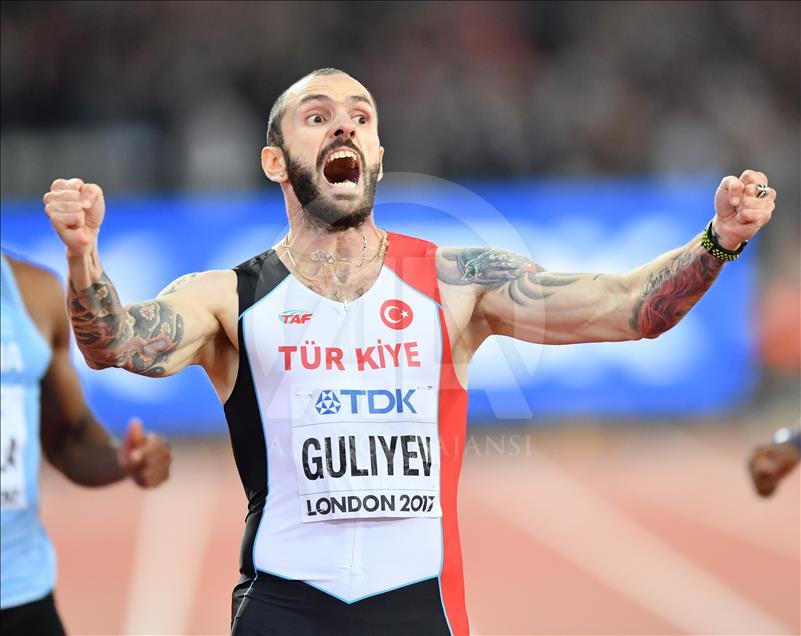 Athlétisme/Mondiaux de Londres: Le Turc Guliyev, champion du monde du 200m