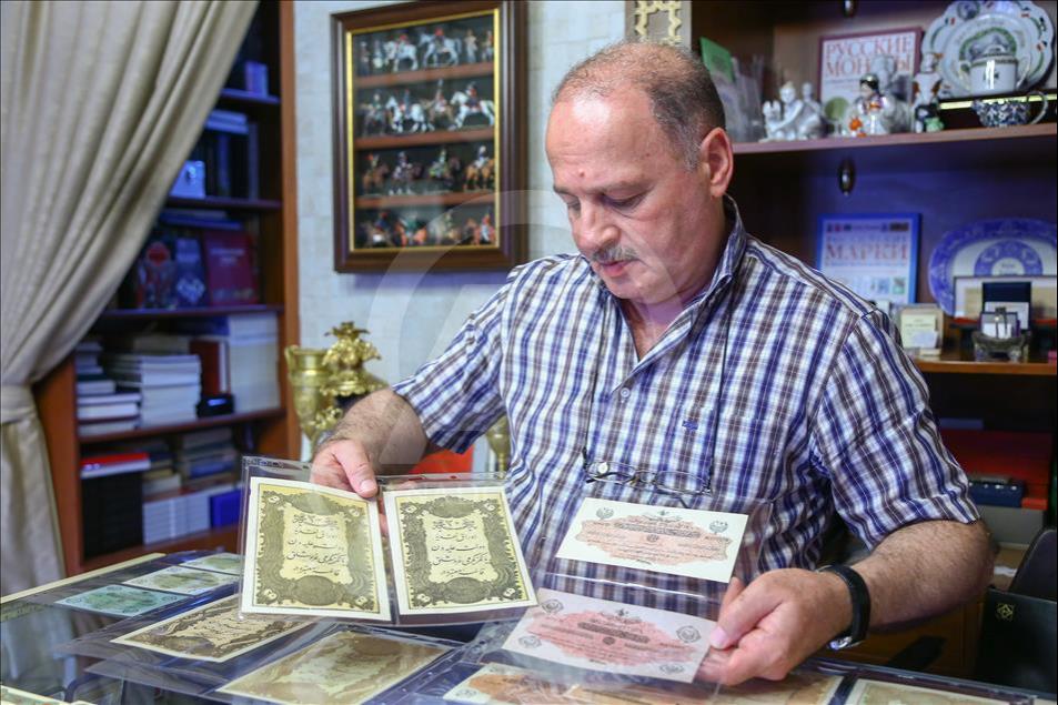 Житель Азербайджана коллекционирует османские монеты и купюры