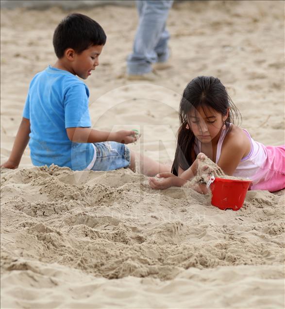 Playa en el parque Simón Bolívar