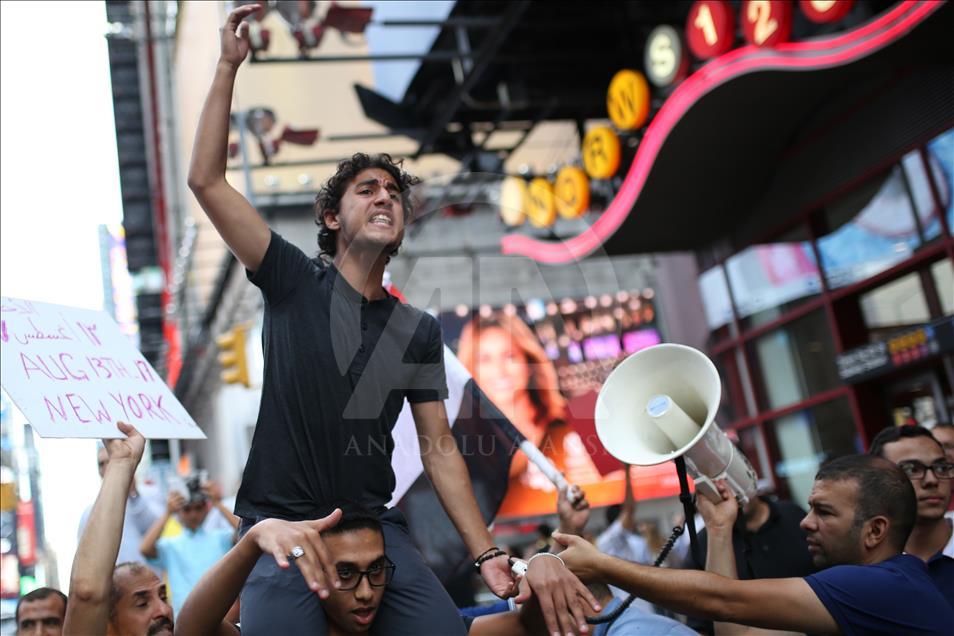 Egyptians mark 4th anniversary of Rabaa massacre in New York