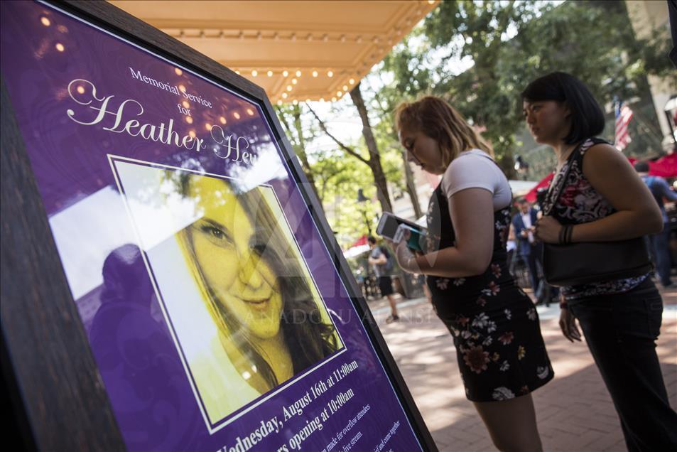 Memorail for Heather Heyer, Victim in Charlottesville Attack