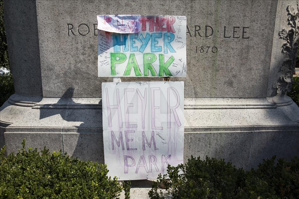 Memorail for Heather Heyer, Victim in Charlottesville Attack