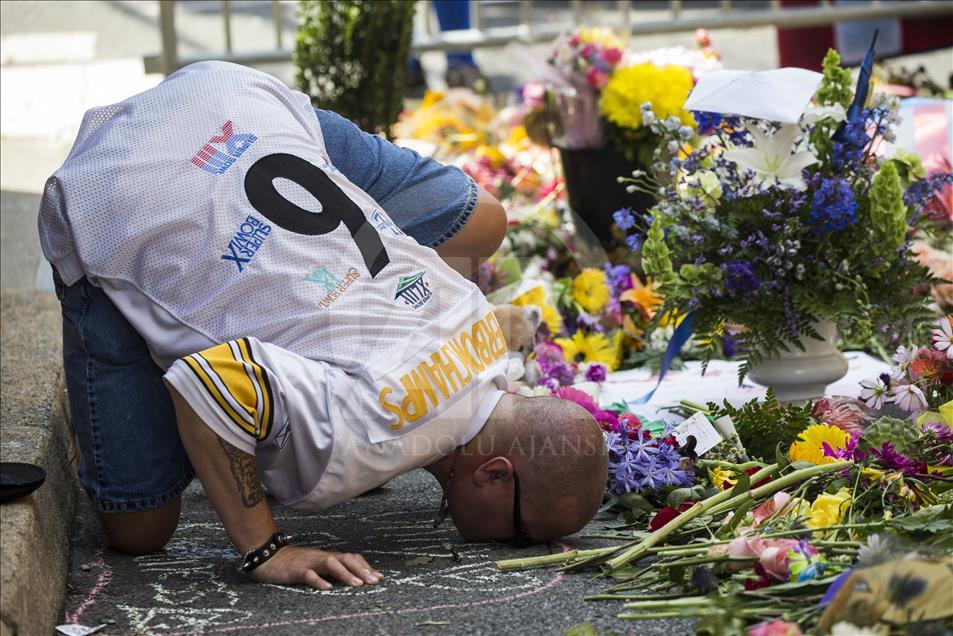 Memorail for Heather Heyer, Victim in Charlottesville Attack