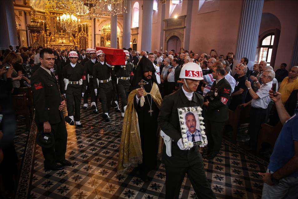 Funeral ceremony for Armenian Cyprus War Veteran