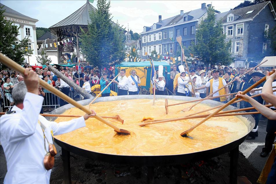 Belçika'da dev omlet 