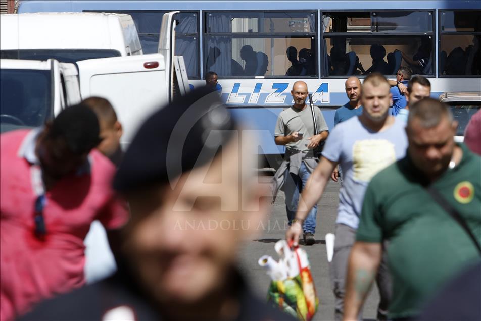 Migrants, refugees and asylum seekers cleared by police in Rome