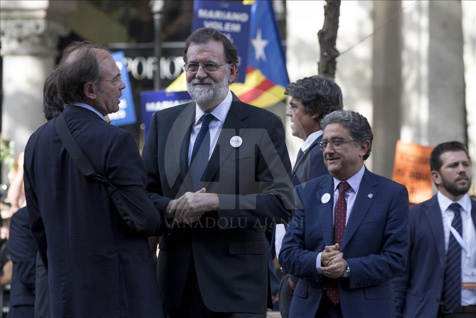 Demonstration against terror attack in Barcelona
