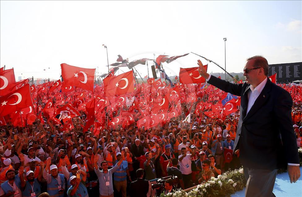 Cumhurbaşkanı Erdoğan'ın görevdeki "üçüncü" yılı