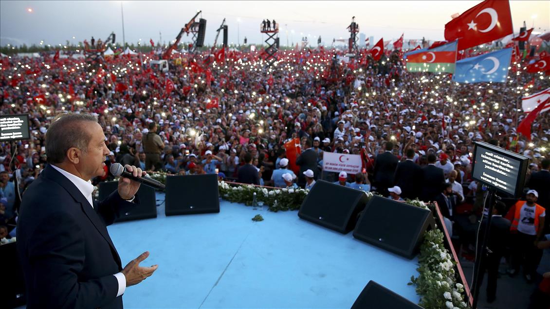 Cumhurbaşkanı Erdoğan'ın görevdeki "üçüncü" yılı