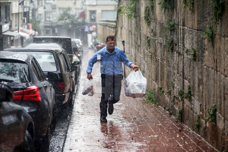 Heavy rain in Istanbul