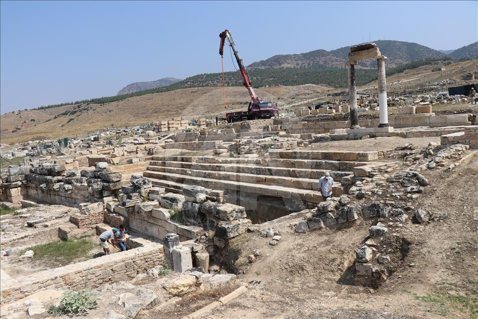 Turquie: Dans la cité de Hiérapolis, le temple d'Apollon retrouvera bientôt sa splendeur