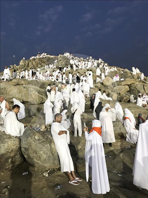 Pilgrims on Mt. Arafat  