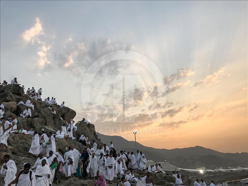 Pilgrims on Mt. Arafat  