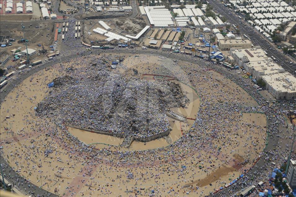 Pilgrims on Mt. Arafat  