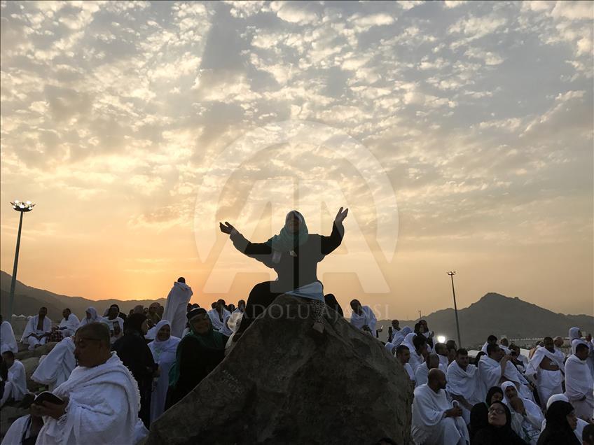 Pilgrims on Mt. Arafat  