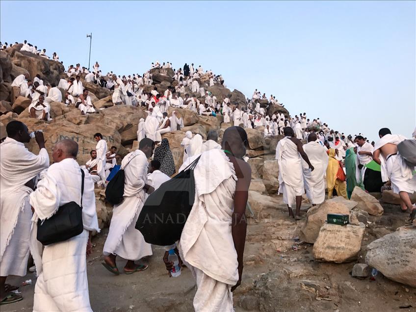 Pilgrims on Mt. Arafat  