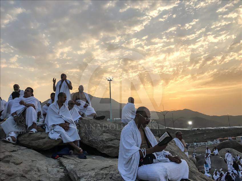 Pilgrims on Mt. Arafat  