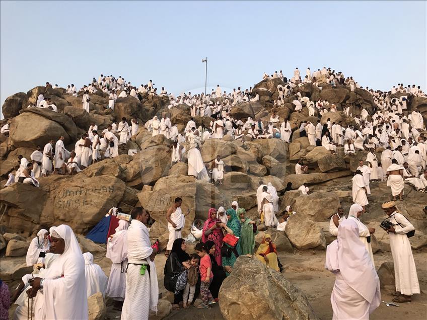 Pilgrims on Mt. Arafat  